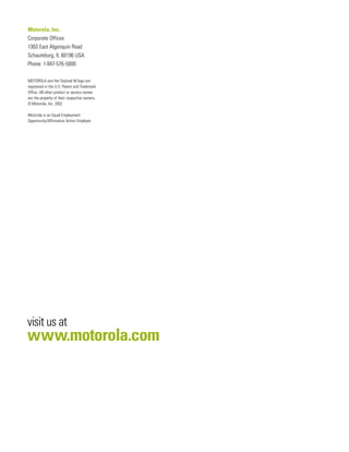 motorola 	2001 Summary Annual Report