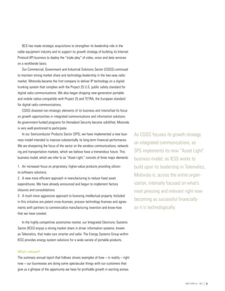 motorola 	2001 Summary Annual Report