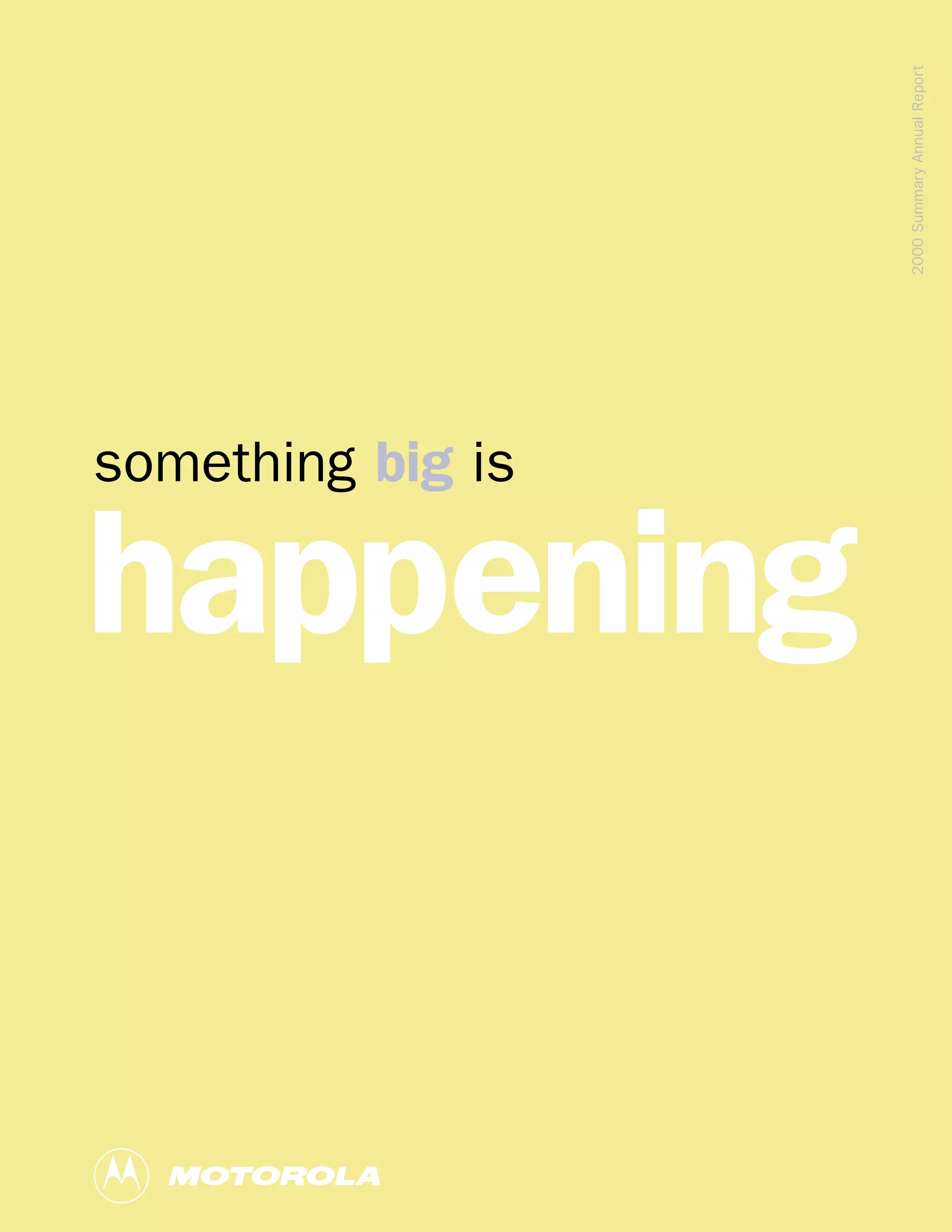 motorola 2000 Summary Annual Report (4.4 MB)