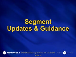 Q4 2002 Earnings Release Presentation