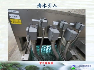 清水引入
14
紫外線殺菌
 