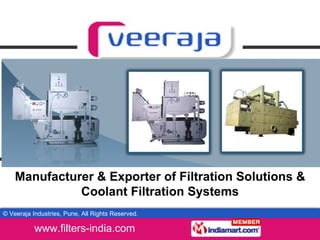 Manufacturer & Exporter of Filtration Solutions & Coolant Filtration Systems 