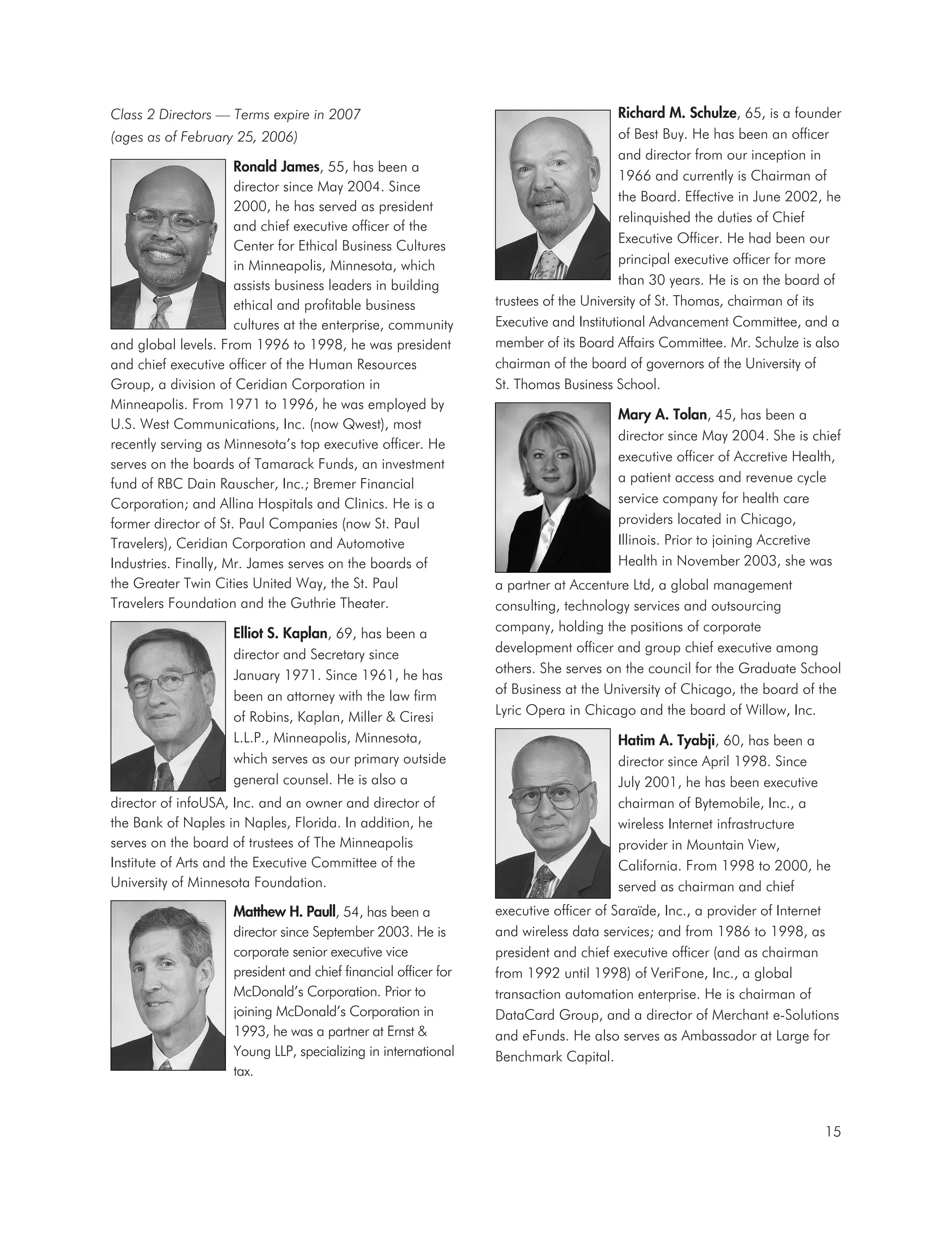 best buy 	FY '06 Proxy 