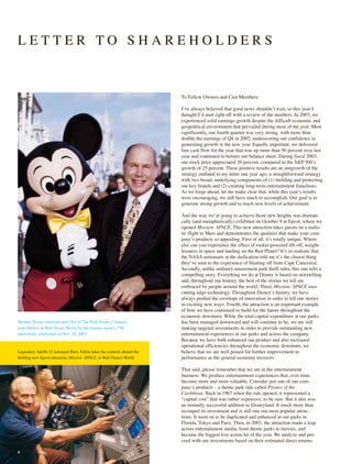 walt disney Annual Report 2003