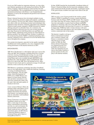 walt disney Annual Report 2003