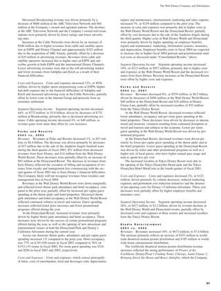 walt disney Annual Report 2003