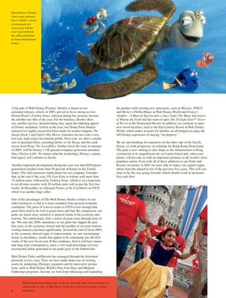 walt disney Annual Report 2003