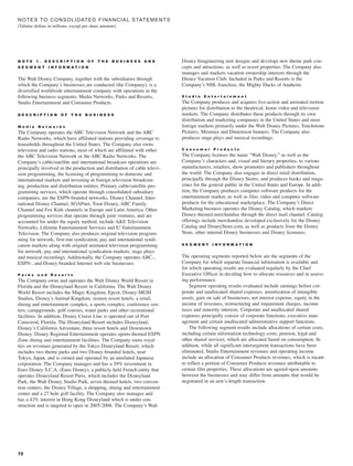 walt disney Annual Report 2003