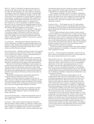 walt disney Annual Report 2003