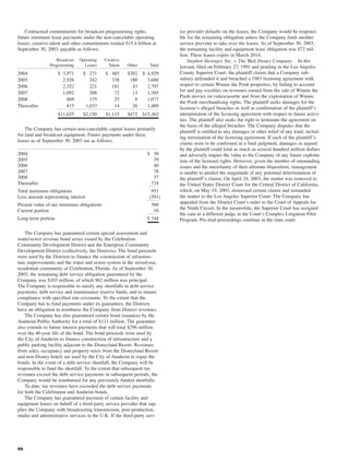 walt disney Annual Report 2003