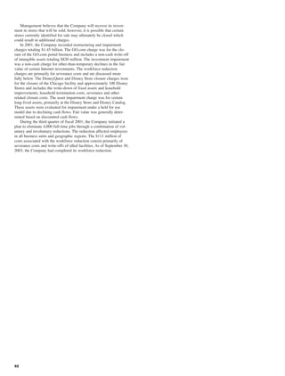 walt disney Annual Report 2003