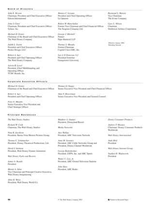 walt disney Annual Report 2003