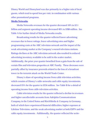 walt disney  Quarter2002 3rd