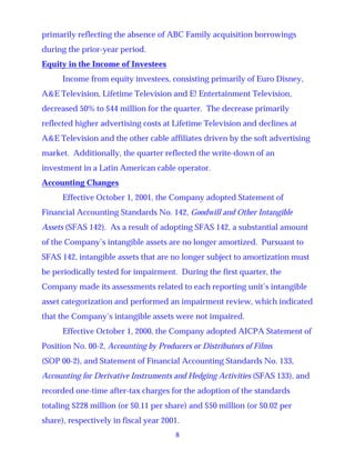 walt disney  Quarter2002 3rd