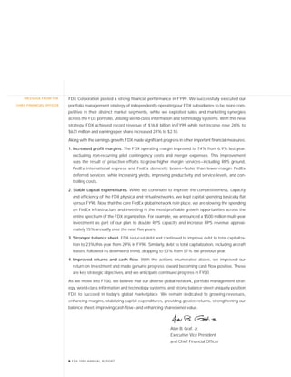 fedex Annual Reports 1999