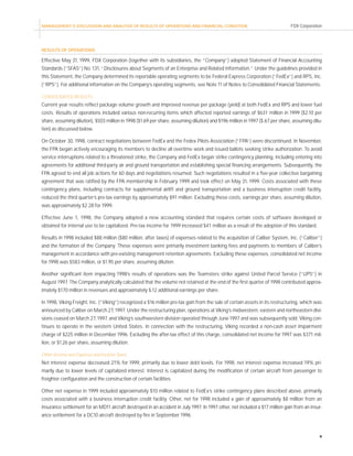 fedex Annual Reports 1999