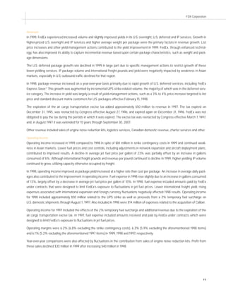 fedex Annual Reports 1999