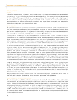 fedex Annual Reports 1999