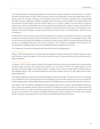 fedex Annual Reports 1999