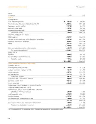 fedex Annual Reports 1999