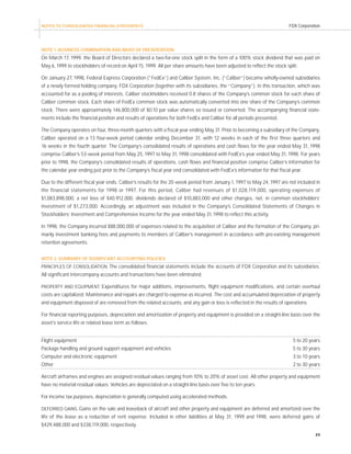 fedex Annual Reports 1999