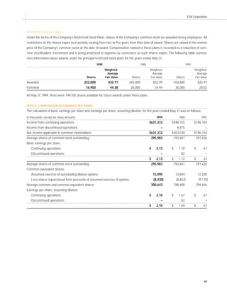 fedex Annual Reports 1999