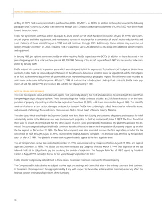 fedex Annual Reports 1999