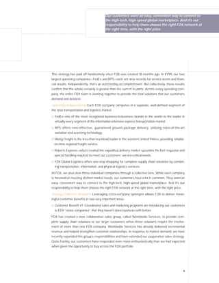 fedex Annual Reports 1999