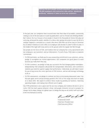 fedex Annual Reports 1999