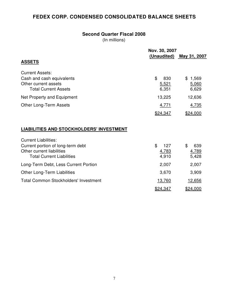 FedEx Corp. Reports Second Quarter Earnings Dec 20, 2007