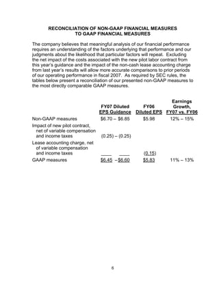 FedEx Reports Third Quarter Earnings Mar 21, 2007 