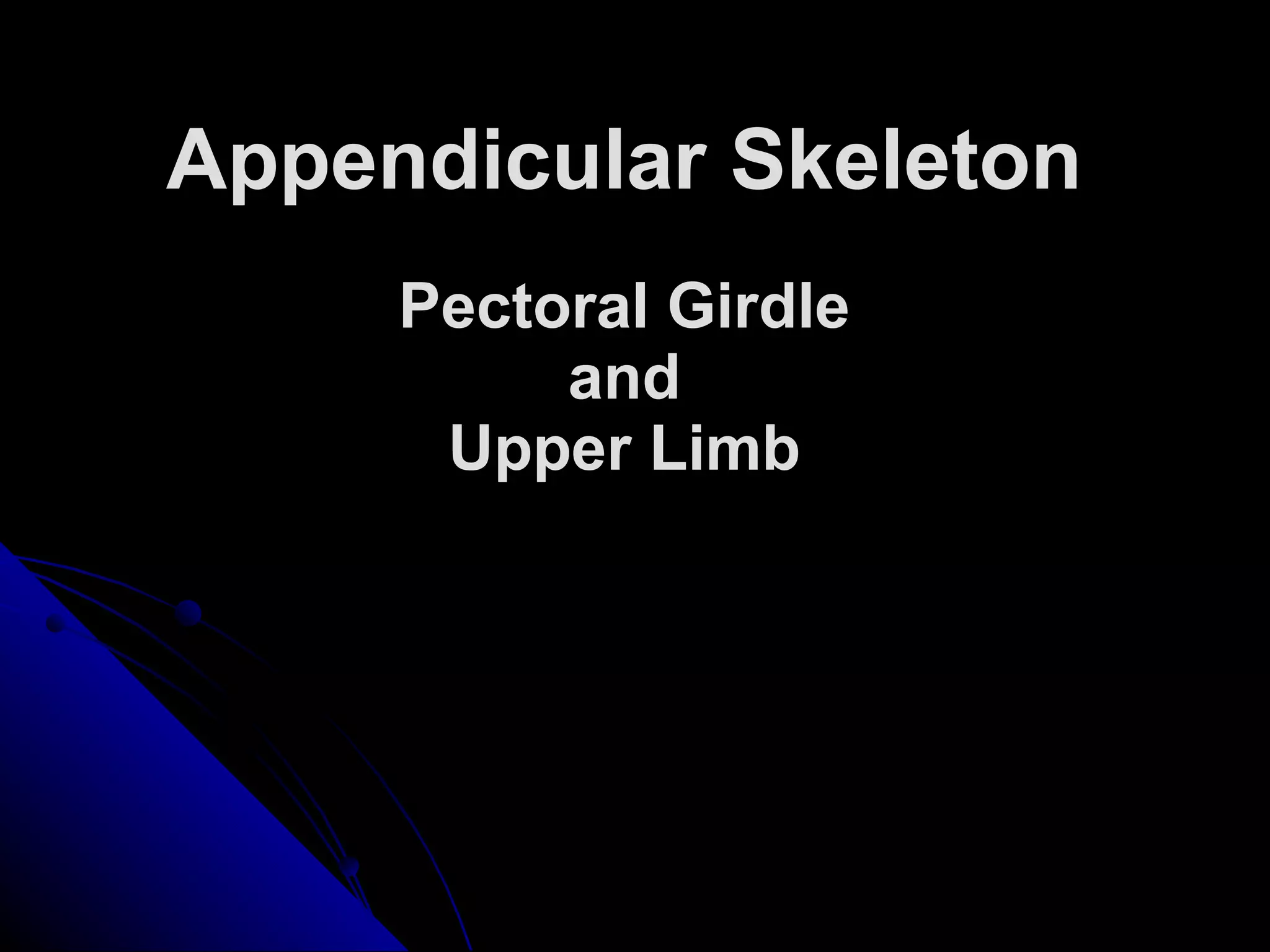 Upper Limbs and Pectoral Girdles | PPT