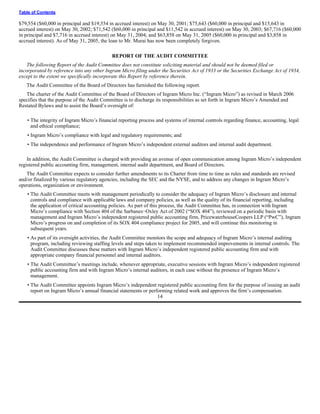 ingram micro Proxy Statement 2005