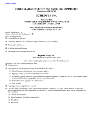 ingram micro Proxy Statement 2005