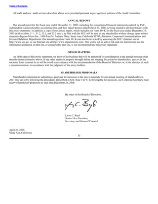 ingram micro Proxy Statement 2005
