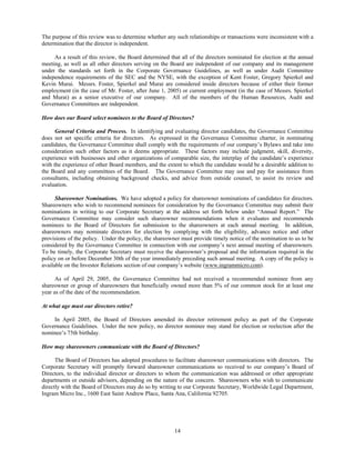 ingram micro  Proxy Statement 2004