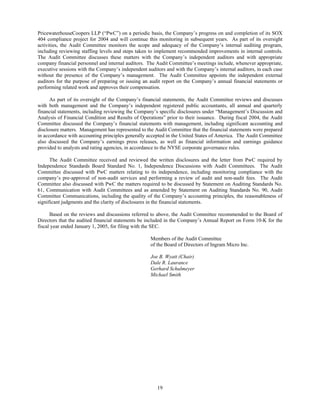 ingram micro  Proxy Statement 2004