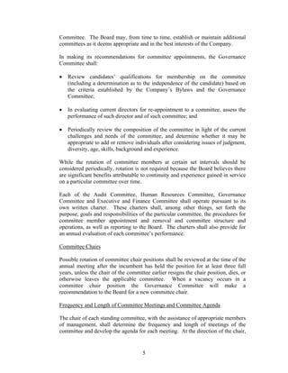 Corporate Governance Guidelines