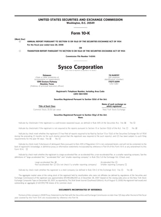 sysco Annual Reports2008 | PDF