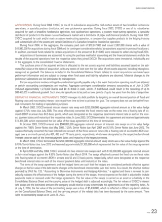 sysco Annual Reports2004