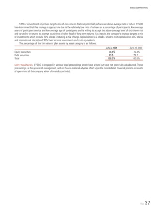 sysco Annual Reports2004