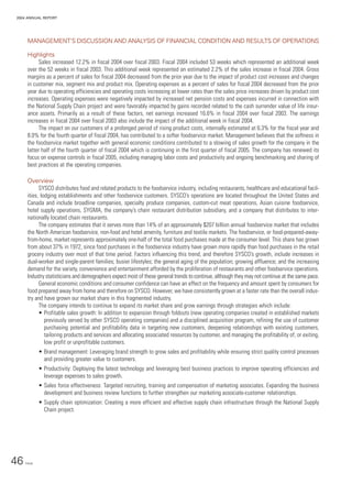 sysco Annual Reports2004