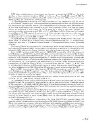 sysco Annual Reports2004