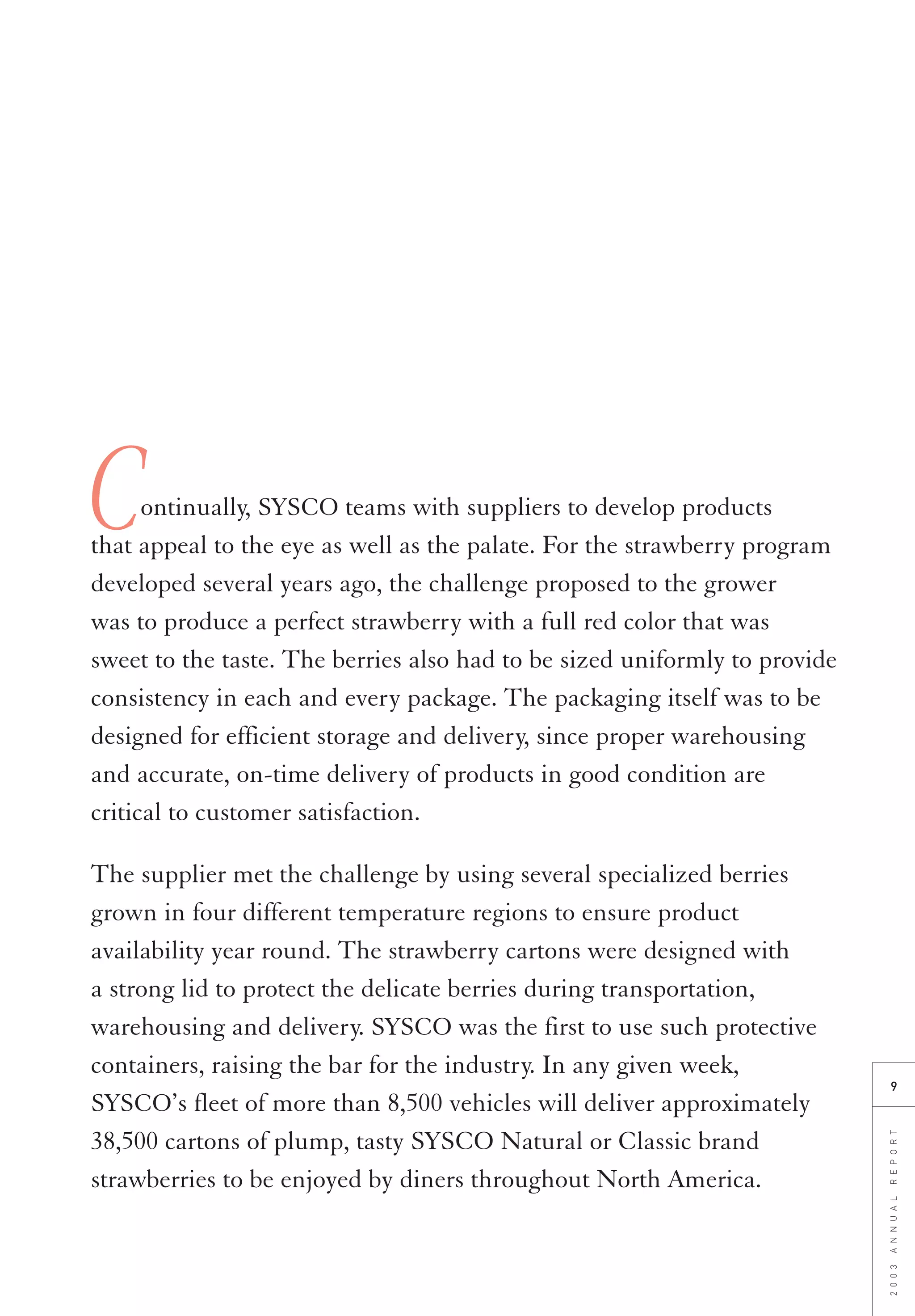 sysco Annual Reports2003
