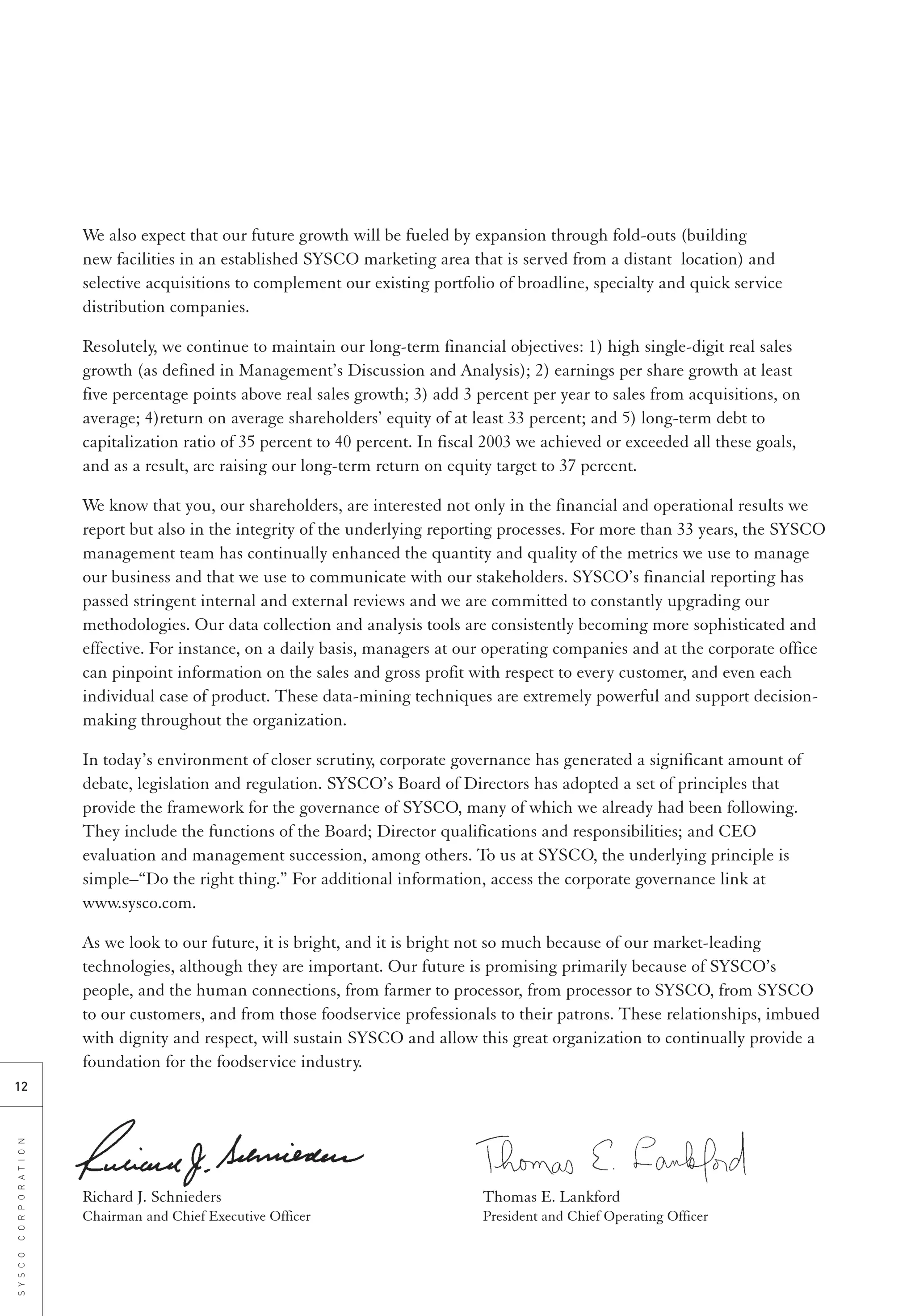 sysco Annual Reports2003