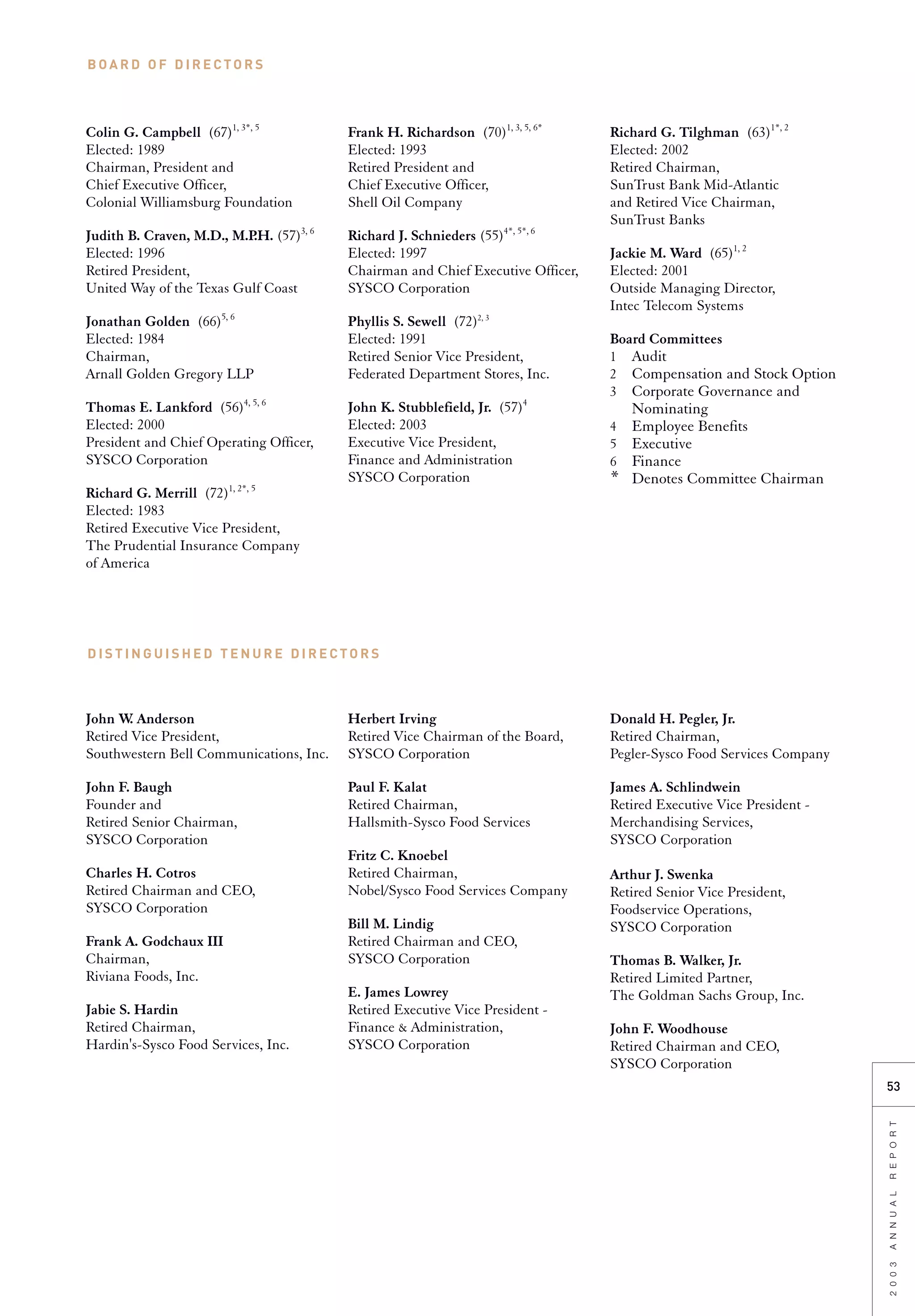 sysco Annual Reports2003