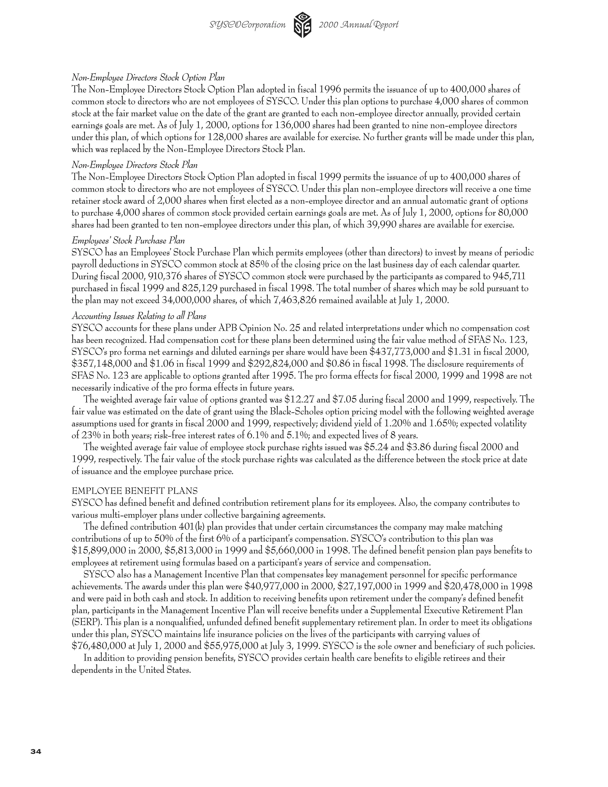 sysco Annual Reports2002