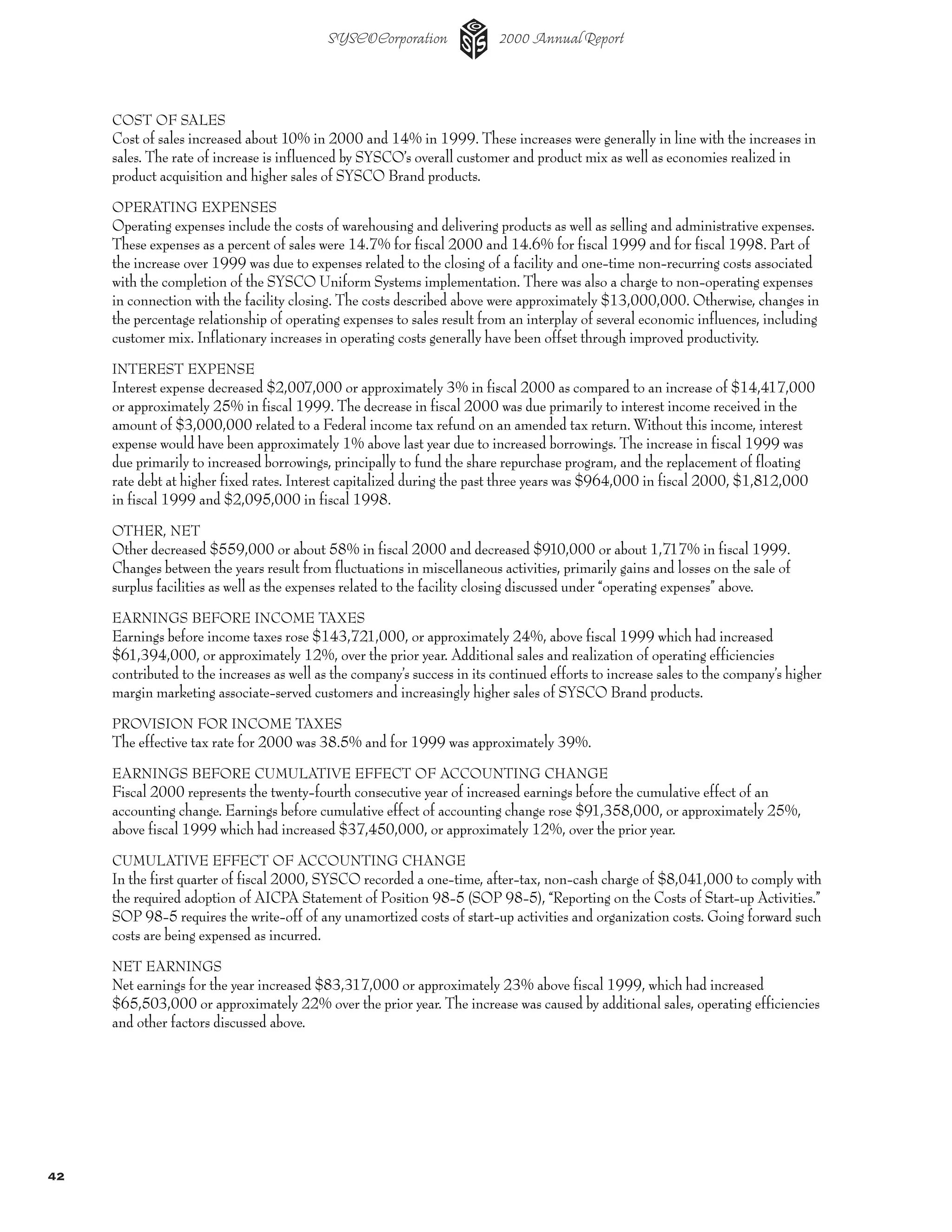 sysco Annual Reports2002