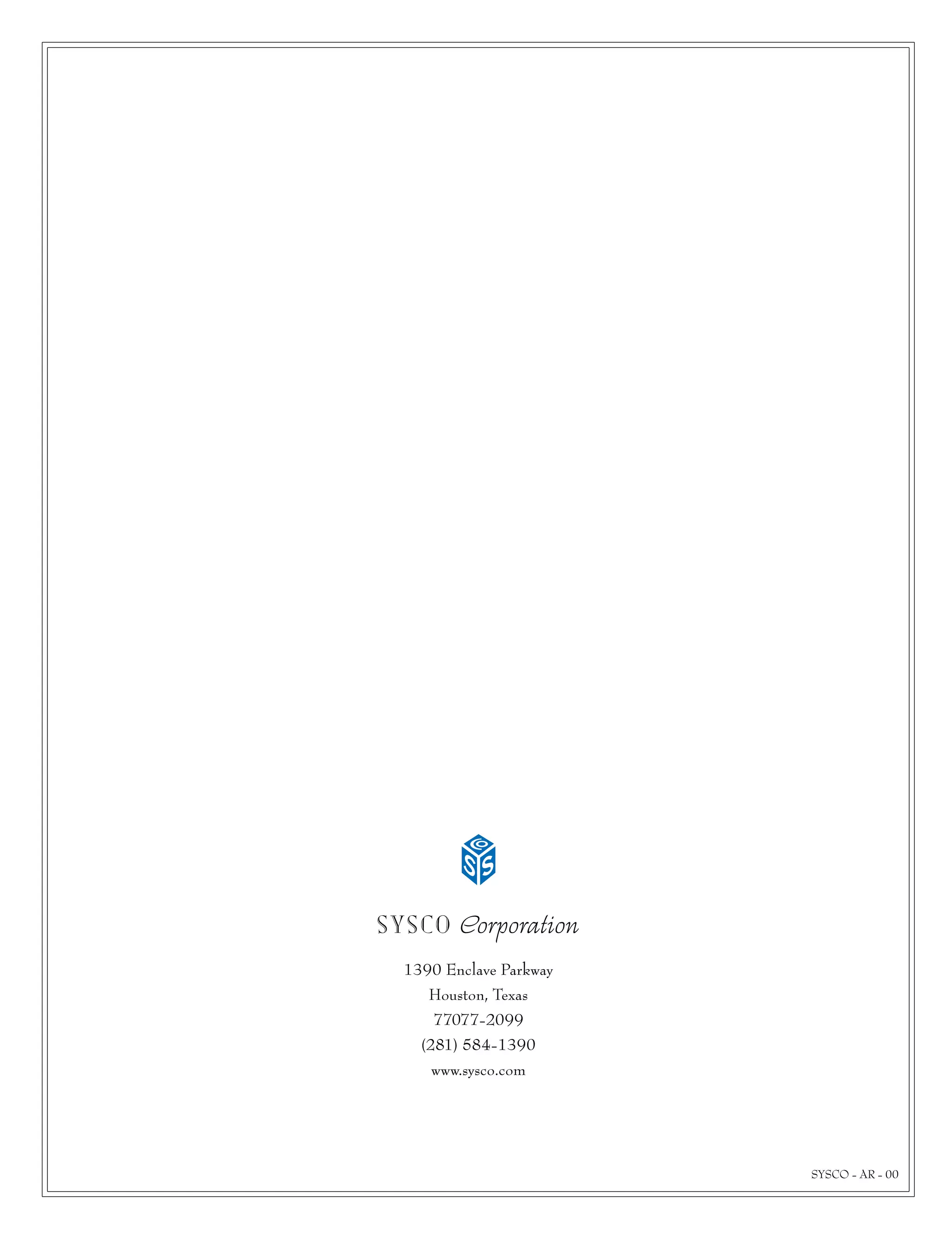 sysco Annual Reports2002