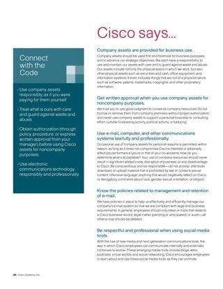cisco systems Code of Business Conduct 